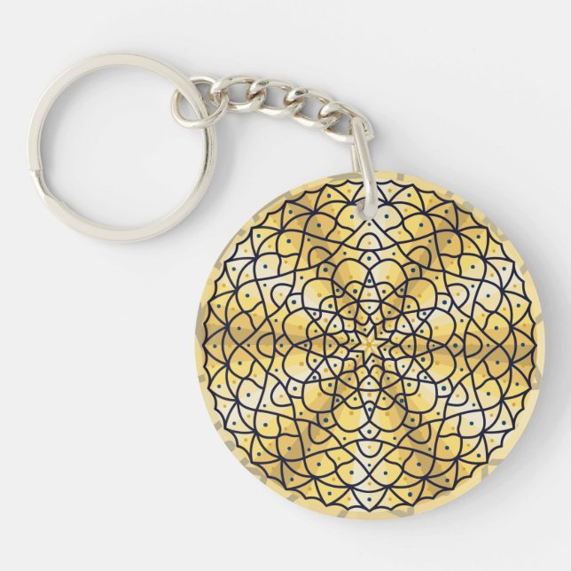 Porte-clefs Porte - clé acrylique solaire céleste (Devant)