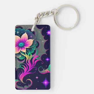 Porte-clefs Porte - clé acrylique Starry Night Lotus