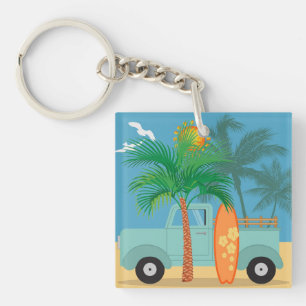 Porte-clefs Porte - clé acrylique surfer