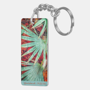 Porte-clefs porte - clé acrylique "Tropic Palm"
