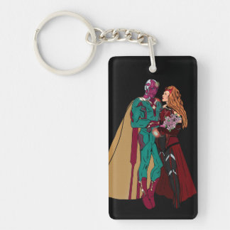 Porte-clefs Porte - clé acrylique WANDAVISION, Rectangle 