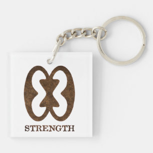 Porte-clefs Porte - clé africain de symbole de force