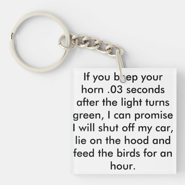 Porte-clefs Porte - clé "alimentant oiseaux" (Devant)