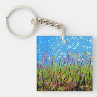 Porte-clefs Porte - clé avec les fleurs lunatiques