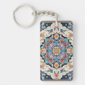 Porte-clefs porte - clé avec motif coréen traditionnel