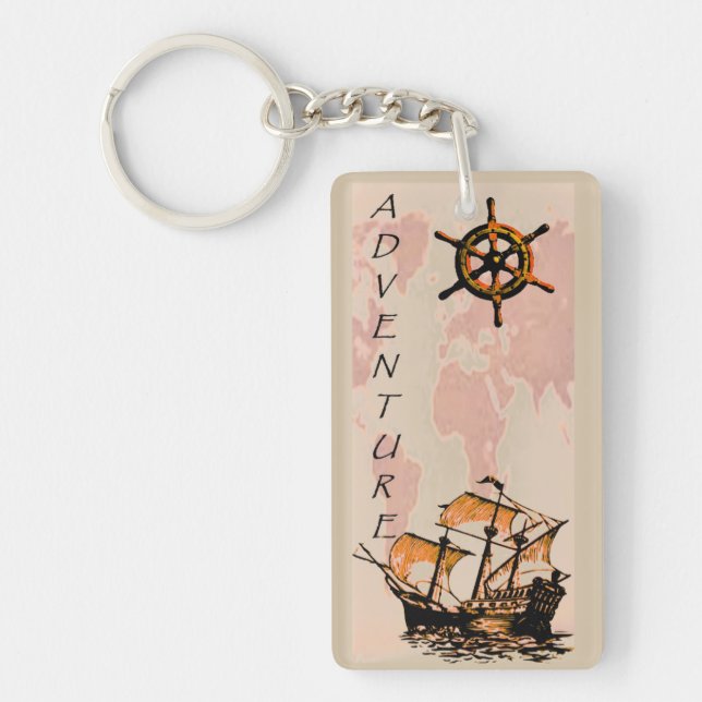 Porte-clefs Porte - clé aventure (Devant)