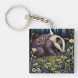 Porte-clefs Porte - clé Badger de minuit