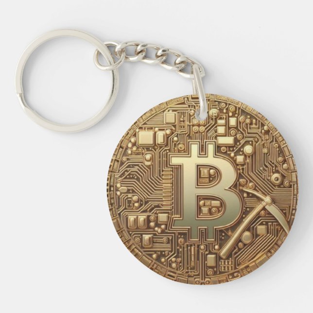 Porte-clefs Porte - clé BitCap BitCoin (Devant)