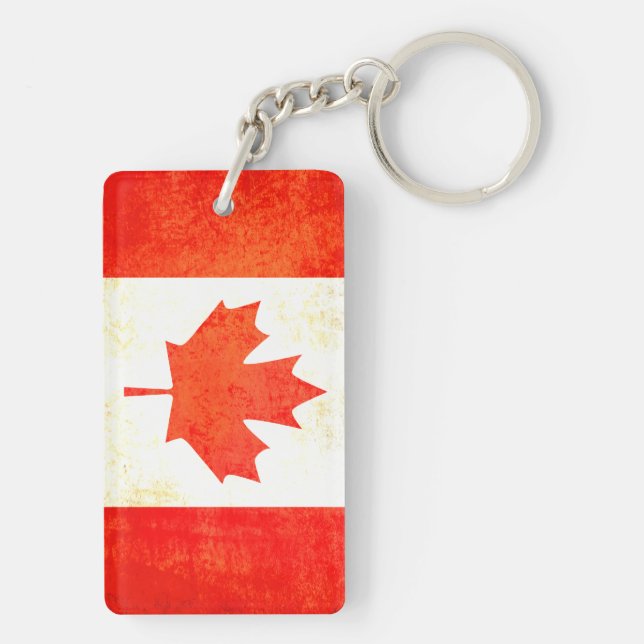 Porte-clefs Porte - clé canadien de drapeau de feuille (Dos)