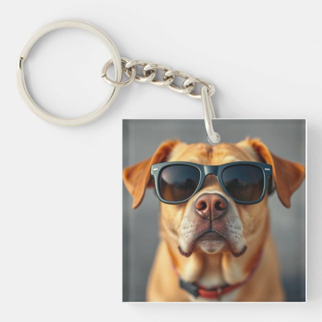 Porte-clefs Porte - clé Carré famille (Devant)