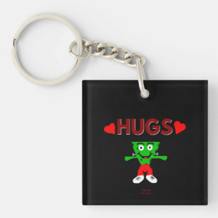 Porte-clefs Porte - clé Carré FrankenCheese Hugs