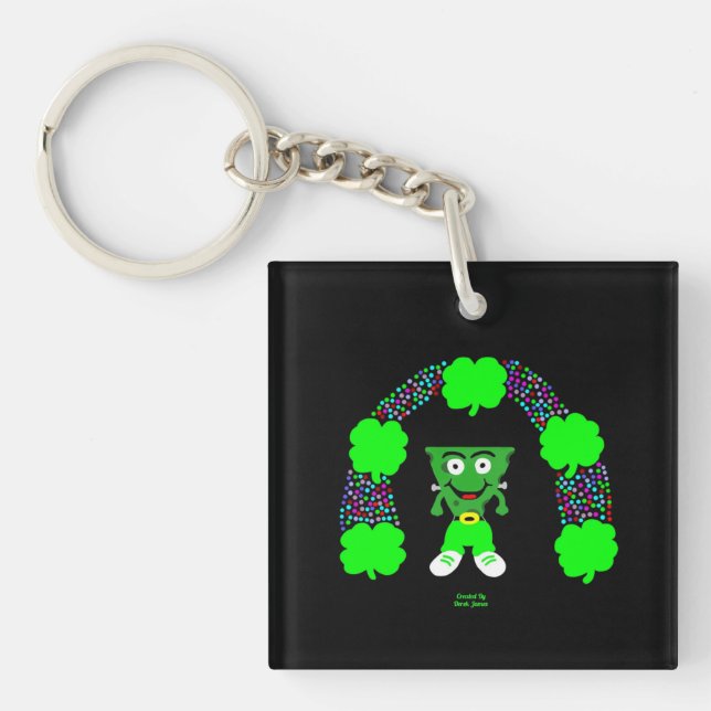 Porte-clefs Porte - clé Carré St. Patrick's FrankenCheese (Devant)