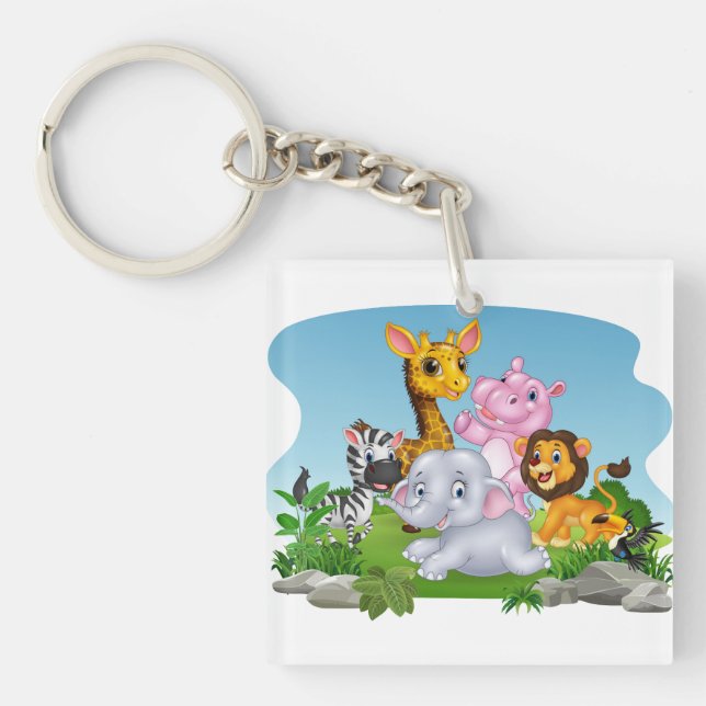 Porte-clefs Porte - clé Cartoon Buddies (Devant)