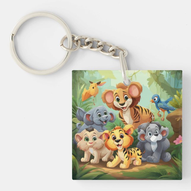 Porte-clefs Porte - clé Cartoon Buddies (Devant)