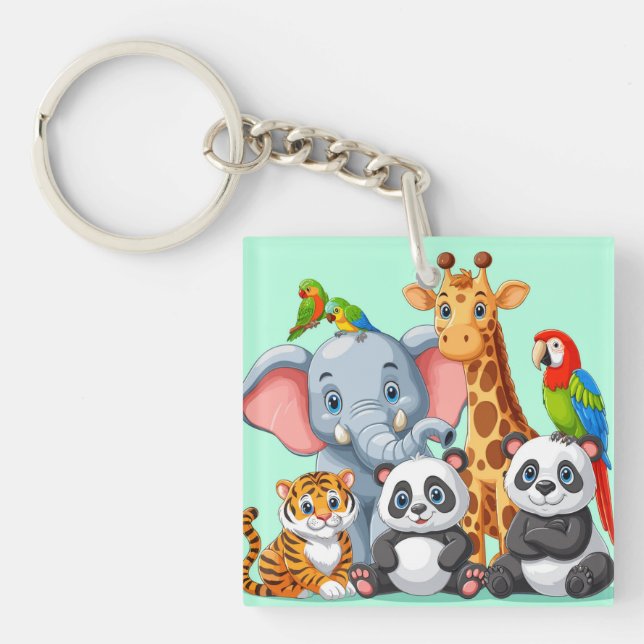 Porte-clefs Porte - clé Cartoon Buddies (Devant)