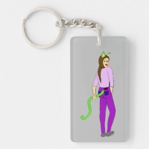 Porte-clefs porte - clé catgirl
