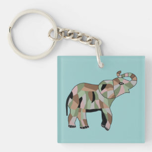 Porte-clefs Porte - clé chanceux d'éléphant