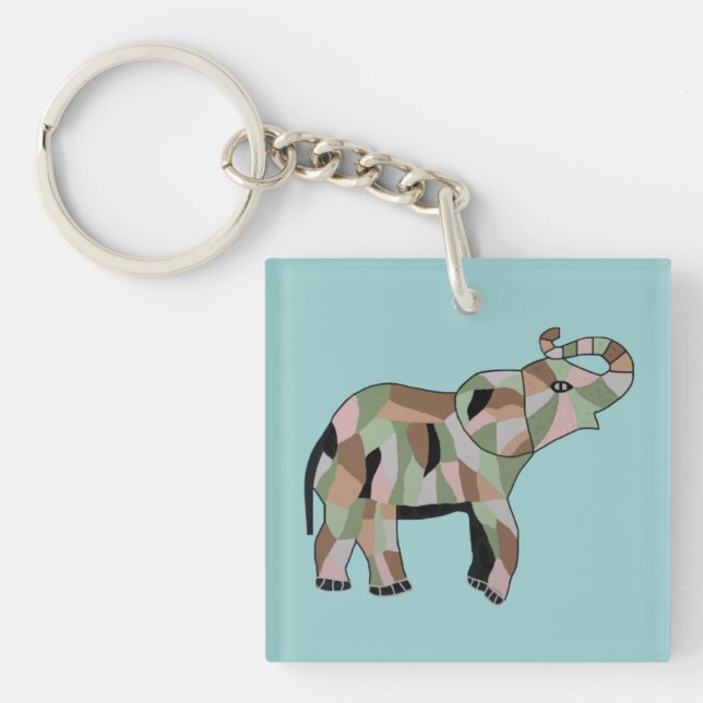 Porte-clefs Porte - clé chanceux d'éléphant (Devant)