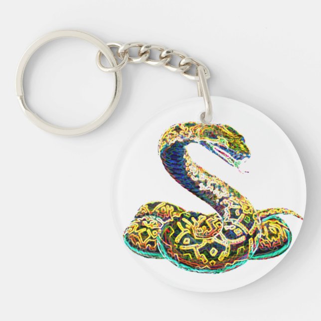 Porte-clefs Porte - clé chanceux du serpent | de zodiaque (Devant)
