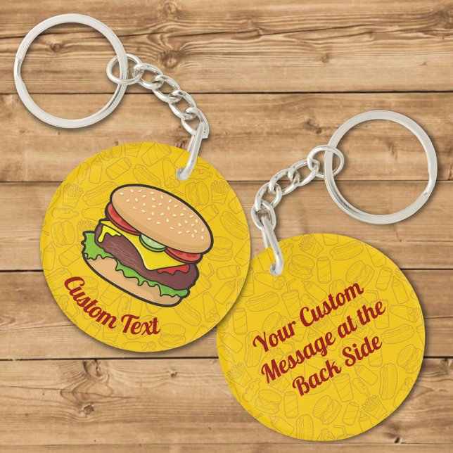 Porte-clefs Porte - clé Cheeseburger (Créateur téléchargé)