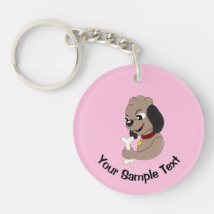 Porte-clefs Porte - clé chien chiot mignon