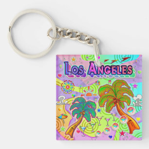 Porte-clefs Porte - clé cible de vacances de Los Angeles