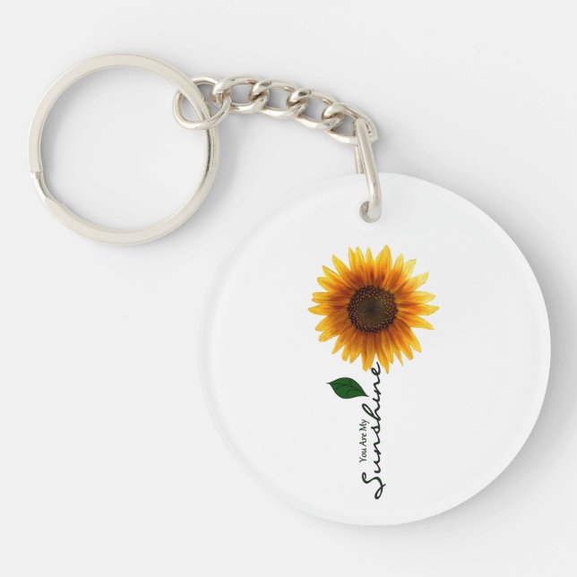 Porte-clefs Porte - clé circulaire - Vous êtes mon soleil (Devant)
