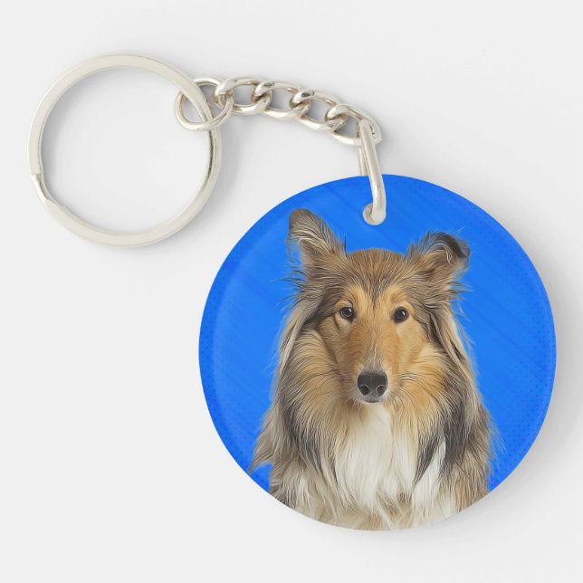 Porte-clefs Porte - clé Collie (Devant)