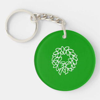 Porte-clefs Porte - clé - couronne de Noël