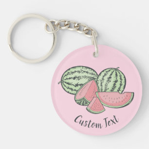 Porte-clefs Porte - clé croquis de pastèque