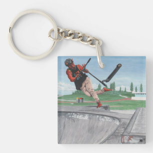 Porte-clefs Porte - clé d'acrylique d'art d'imaginaire de tou