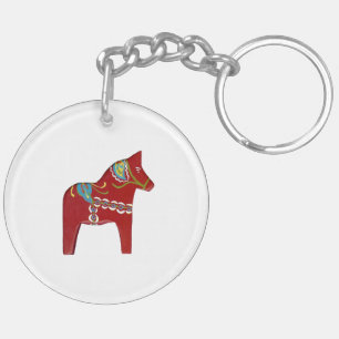 Porte-clefs Porte - clé Dala Horse Style Traditionnel