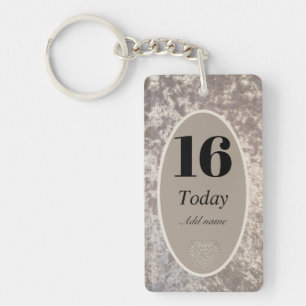 Porte-clefs Porte - clé d'anniversaire de velours de luxe pers