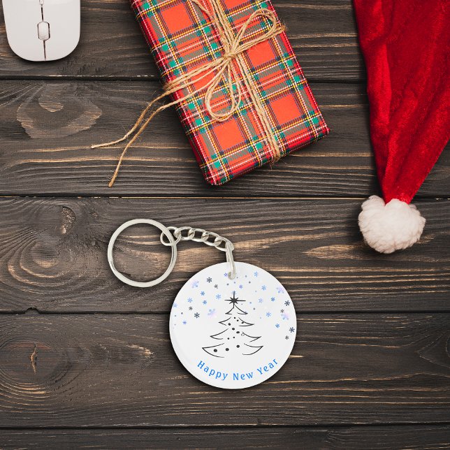 Porte-clefs Porte - clé d'art des arbres de Noël (Créateur téléchargé)
