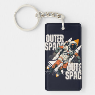 Porte-clefs Porte - clé d'astronaute spatiale Cadeau personn
