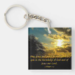 Porte-clefs porte - clé de 1:2 de Peter du vers 2 de bible de