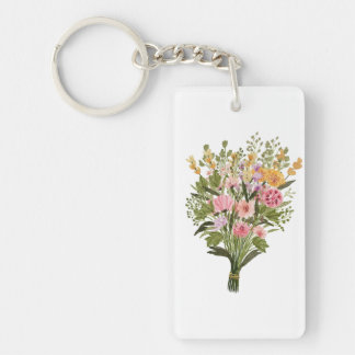 Porte-clefs Porte - clé de bouquet de fleurs