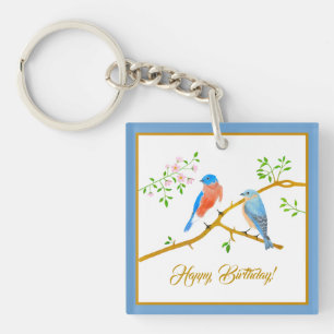 Porte-clefs Porte - clé de cadre bleu Bluebirds