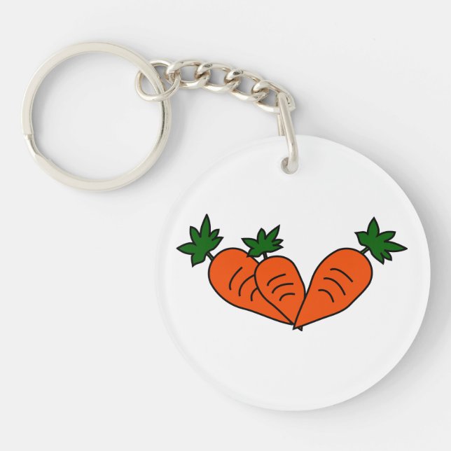 Porte-clefs Porte - clé de carotte (Devant)