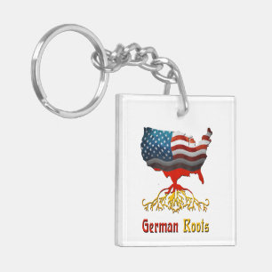 Porte-clefs Porte - clé de carte américain des racines alleman