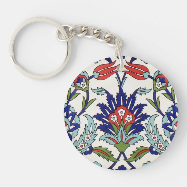 Porte-clefs porte - clé de céramique d'iznik (Devant)