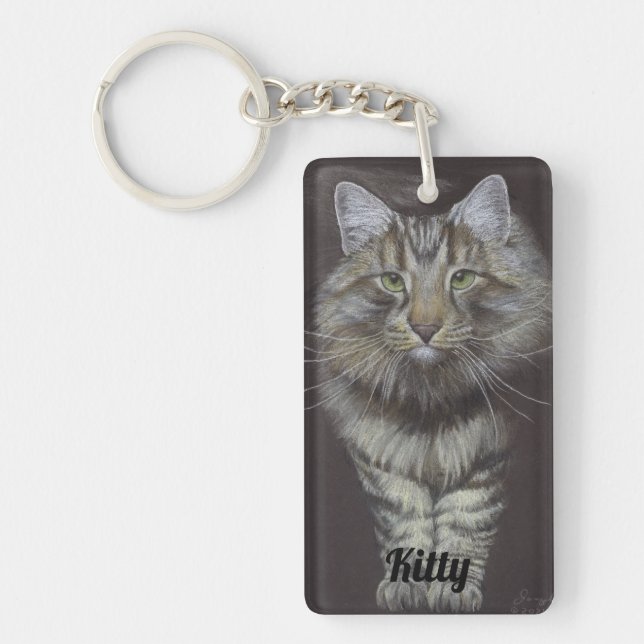 Porte-clefs Porte - clé de chats Maine Coon (Devant)