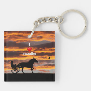Porte-clefs Porte - clé de cheval de Trot standard
