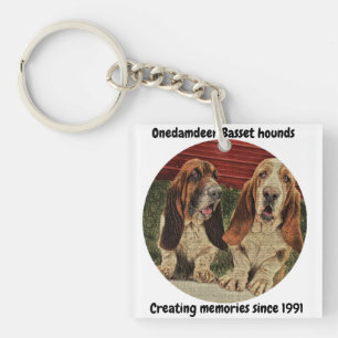 Porte-clefs porte - clé de chiens de basset d'onedamdeer