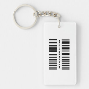 Porte-clefs Porte - clé de CODE BARRE X Génération