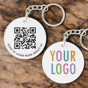Porte-clefs Porte - clé de code QR acrylique pour le logo d'en