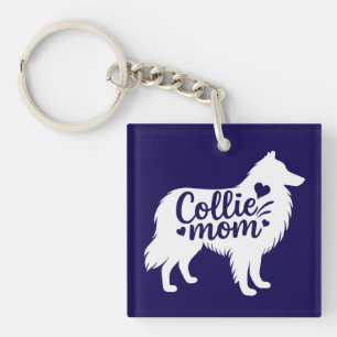 Porte-clefs Porte - clé de Collie Maman