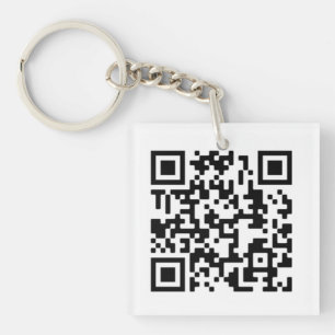 Porte-clefs Porte - clé de conception de code QR