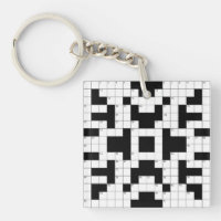 Porte - clé de conception de puzzle de mots croisé
