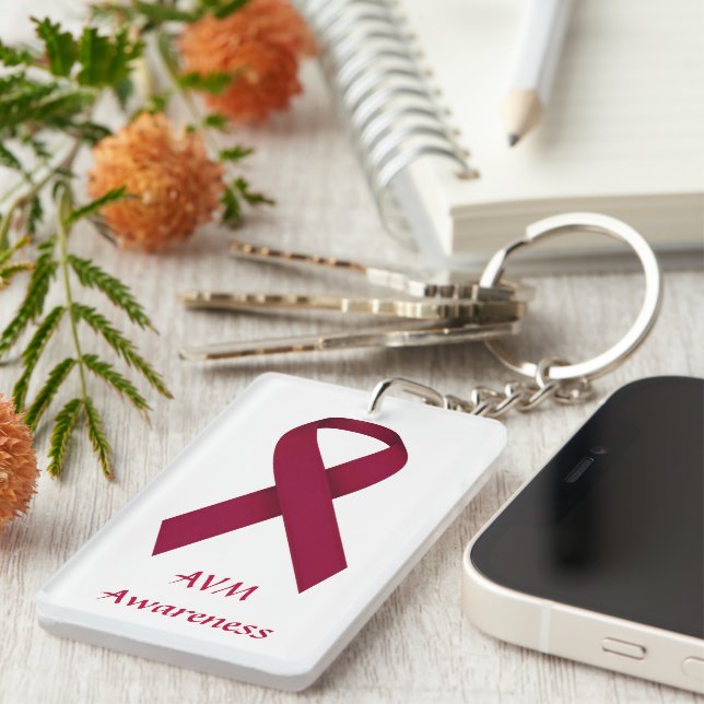 Porte-clefs Porte - clé de conscience d'AVM (Devant droit)